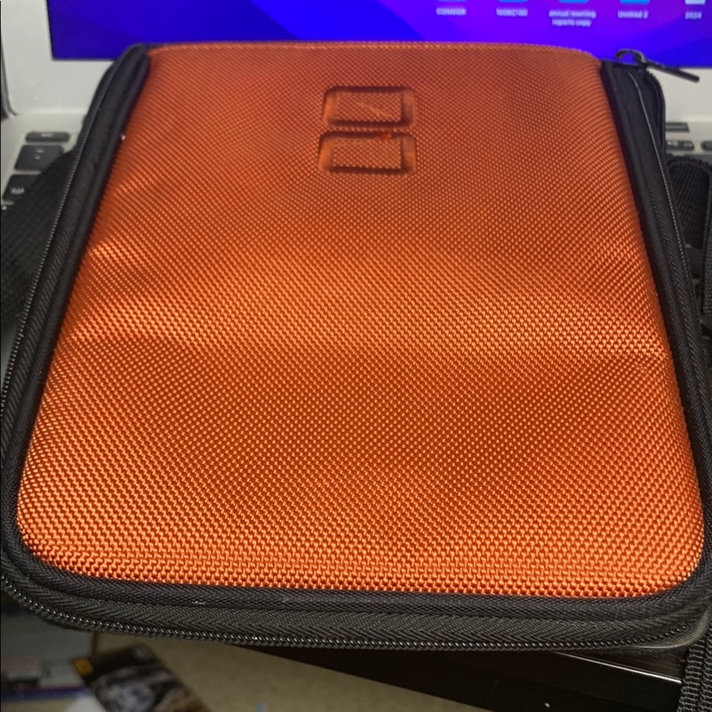 Orange and Black Nintendo DS Carrying Case